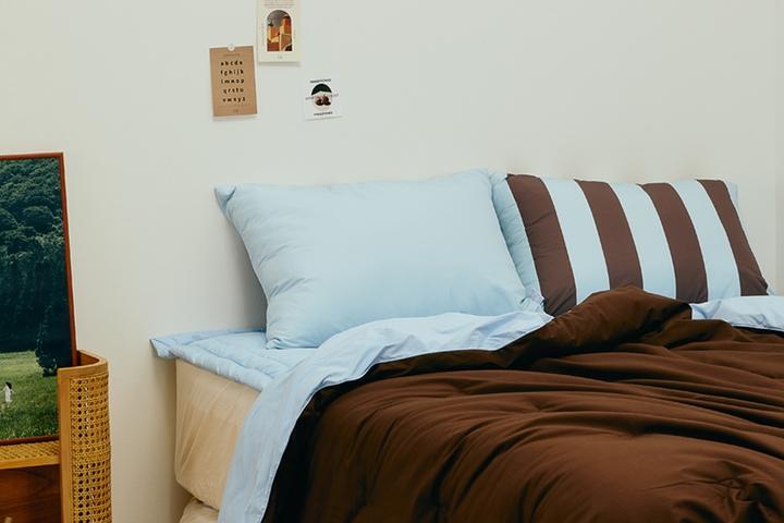 바스락이불 5컬러 (S/Q/K) 고밀도 호텔식 먼지없는 양면 차렵이불