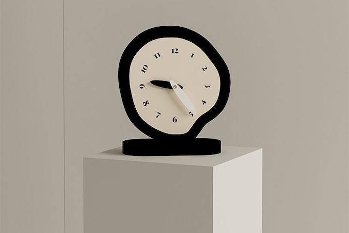 비정형 스탠드 탁상 시계 무소음 저소음 우드 레트로 숫자 데스크테리어