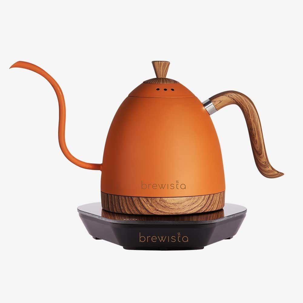 브뤼스타 전기드립포트 온도조절 무선포트 전기주전자 네덜란드오렌지