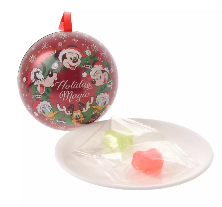 일본 디즈니 스토어 2025 미키 크리스마스 캔디 오너먼트 틴 케이스 (4개입)