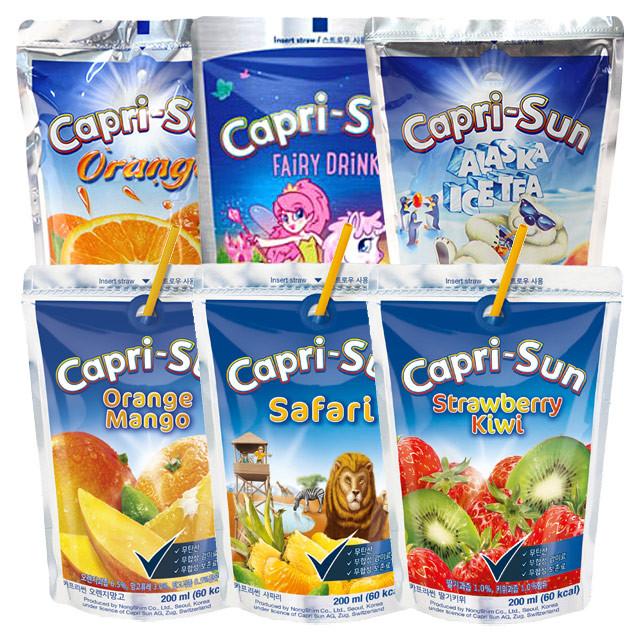 카프리썬 200ml 10팩 6종 골라담기 과즙음료 쥬스 주스