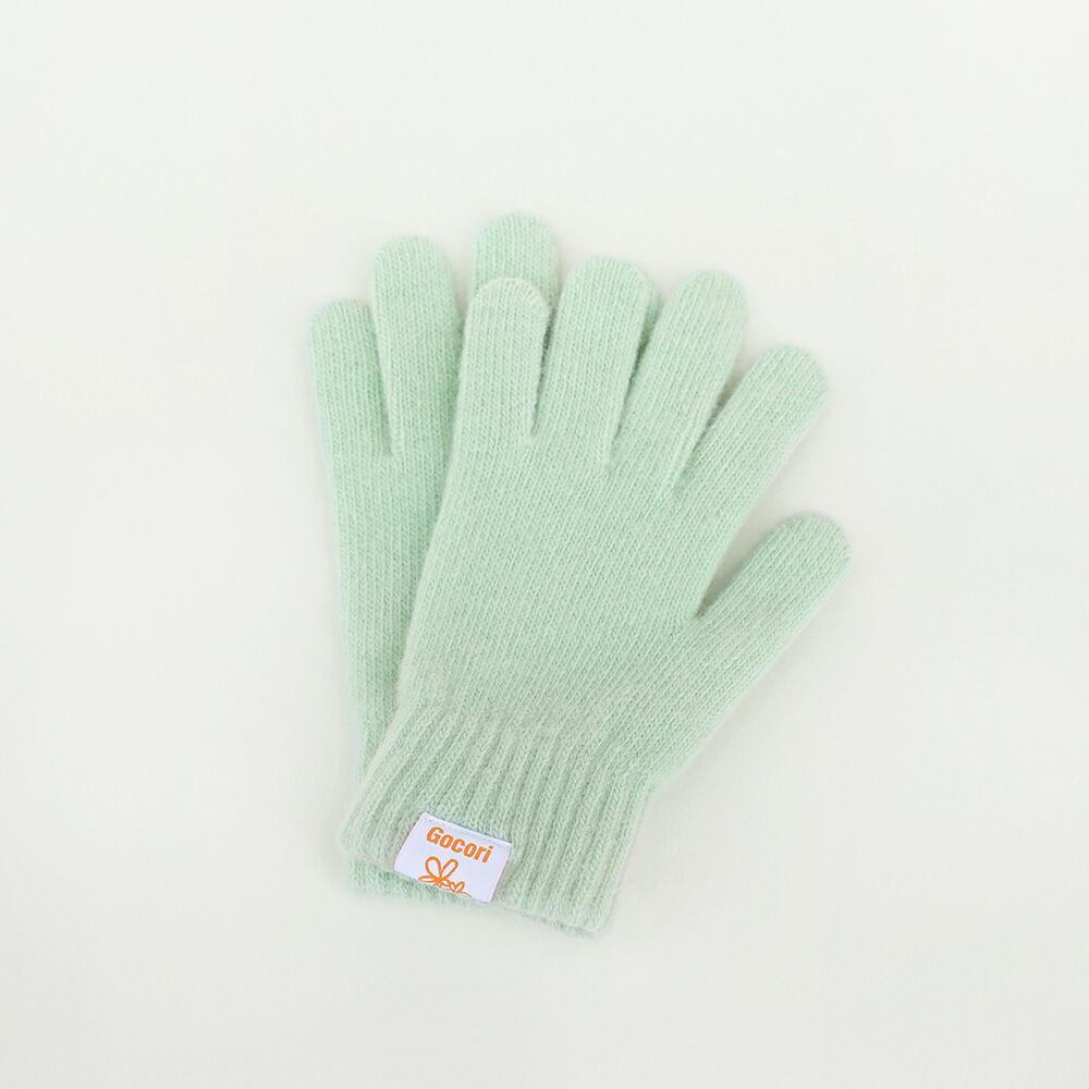 SHORT KNIT GLOVES - MELON 니트장갑 울장갑