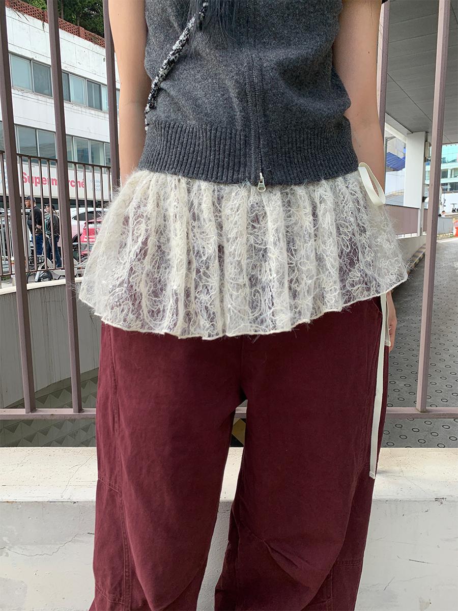 Spangle layering skirt (2color)