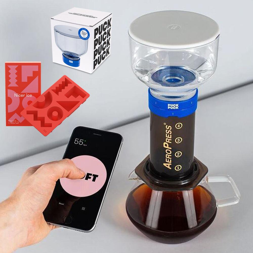[콜드브루커피 선물세트] puckpuck 에어로프레스 커피메이커 + 얼음트레이
