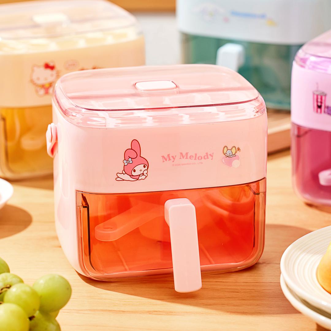 마이멜로디 손잡이 바스켓 얼음틀 얼음통 얼음보관통 용기 아이스트레이