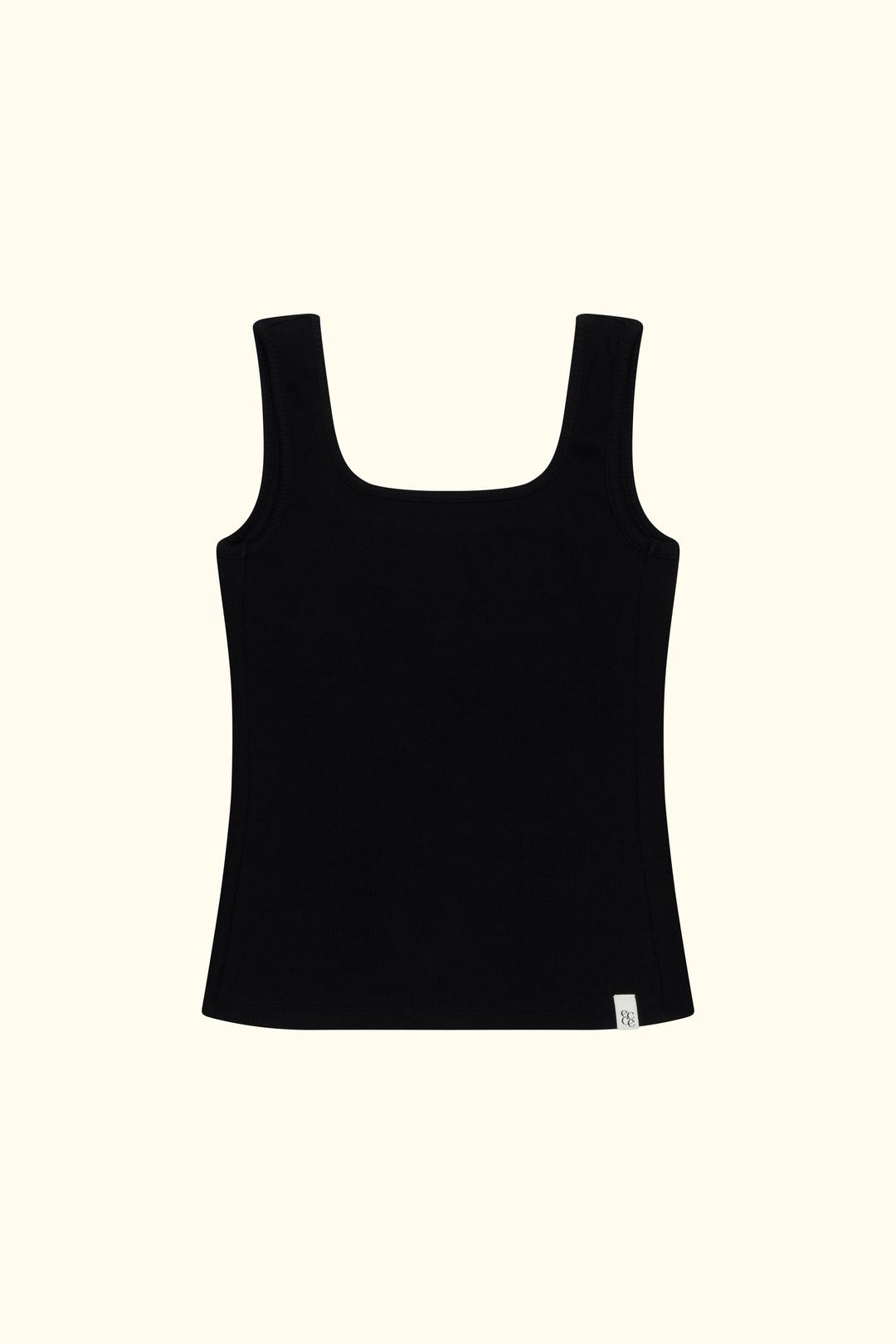 Square golgi sleeveless (Black)