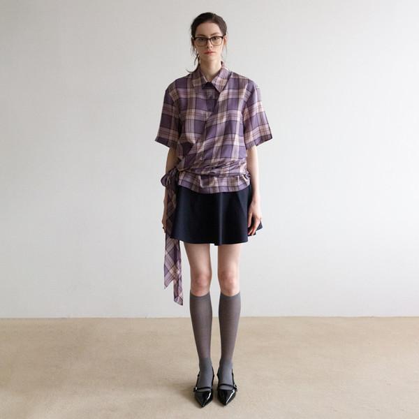 Check  Pique Shirt (Japanese Fabric)_체크 피케 셔츠