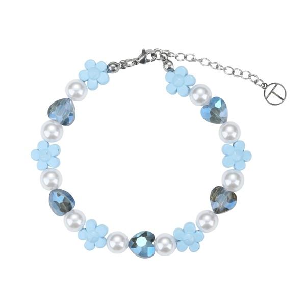 【QUEENIE】 BLUE FLOWER BRACELET