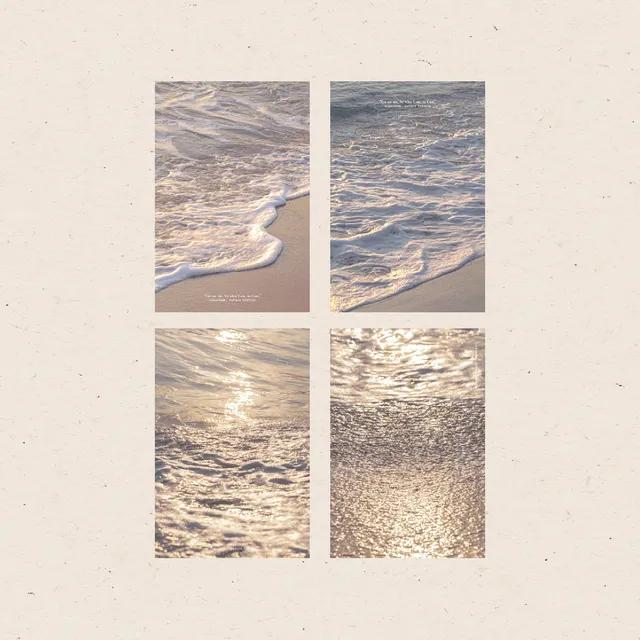 니나룸 엽서 4종 바다 윤슬 엽서 세트