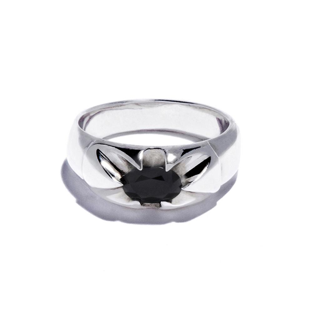 CLAW ONYX SILVER RING