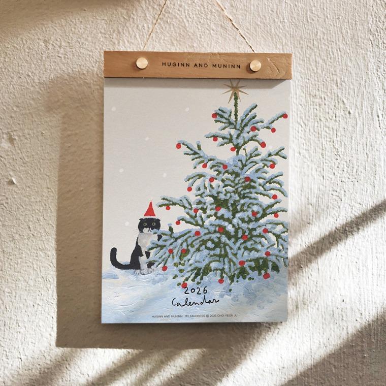 후긴앤무닌 2026 벽걸이 캘린더 (My Favorites)