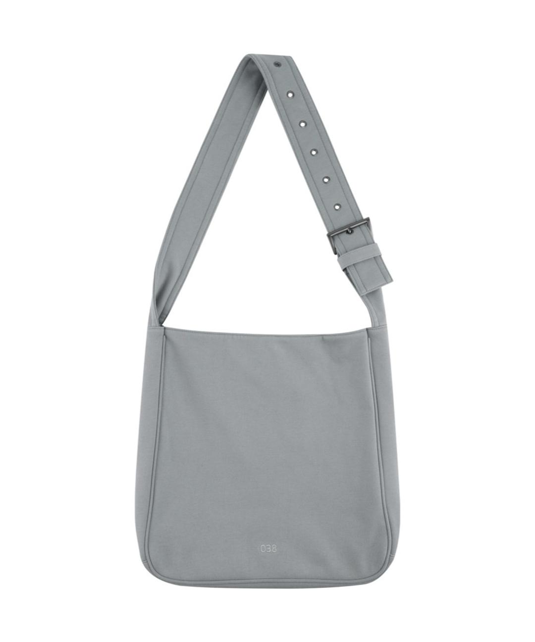038 ROUND SWEAT CROSS BAG GREY