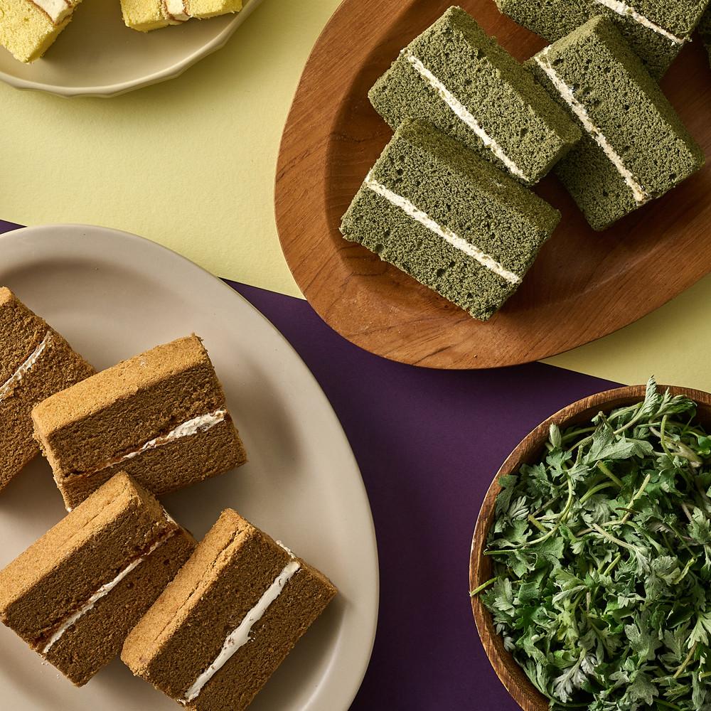 [본사직영/떡편] 콩고물 쑥 쌀케이크 / 커피 쌀케이크 1박스 6개입