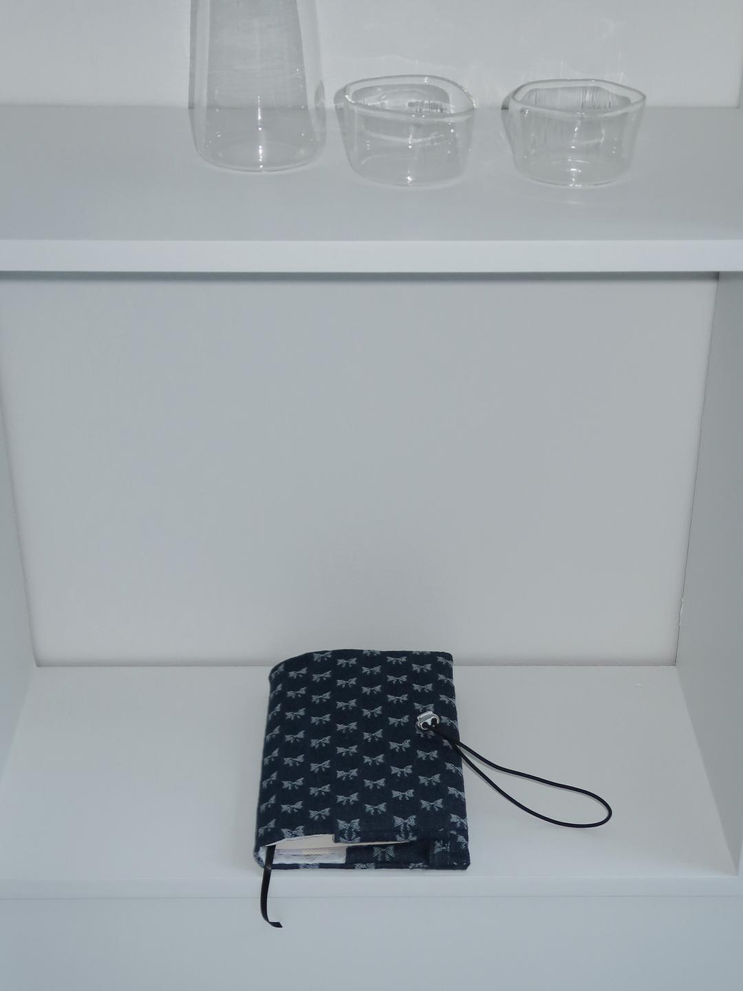 [Pre-Order 1/2부터 순차 출고] Denim Ribbon Book Cover - Deep Blue (Handmade)