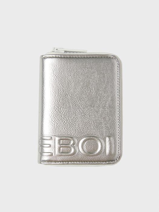 enamel zip cardholder(애나멜지퍼카드홀더) - 실버