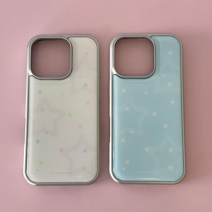 star spray silver frame case 실버 프레임 에폭시 케이스