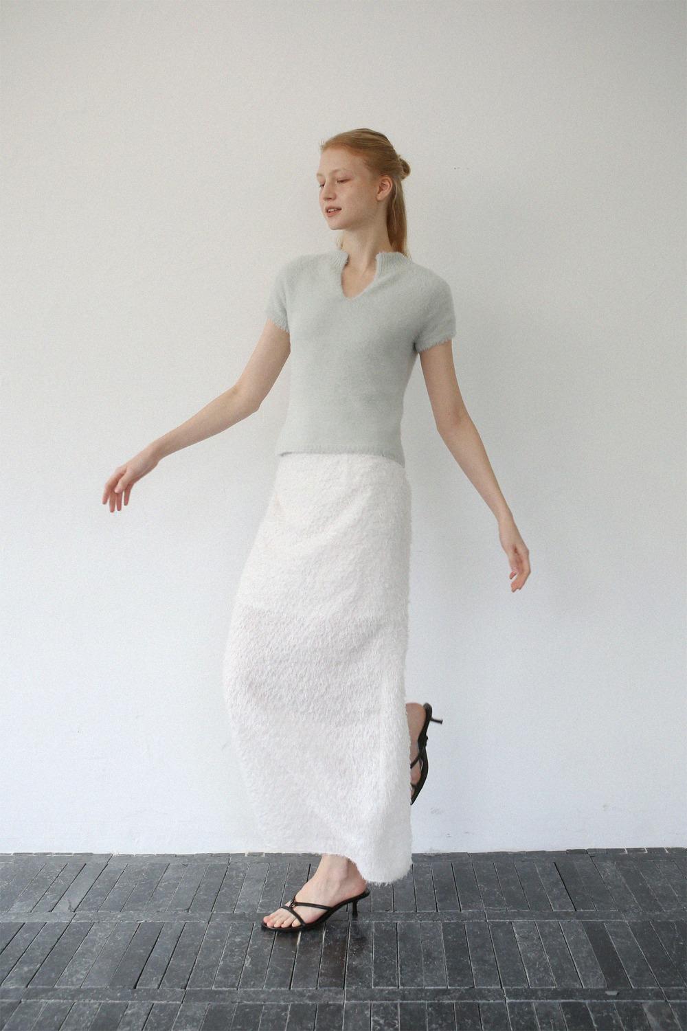 [2nd] Dandelion Maxi Skirt (white)