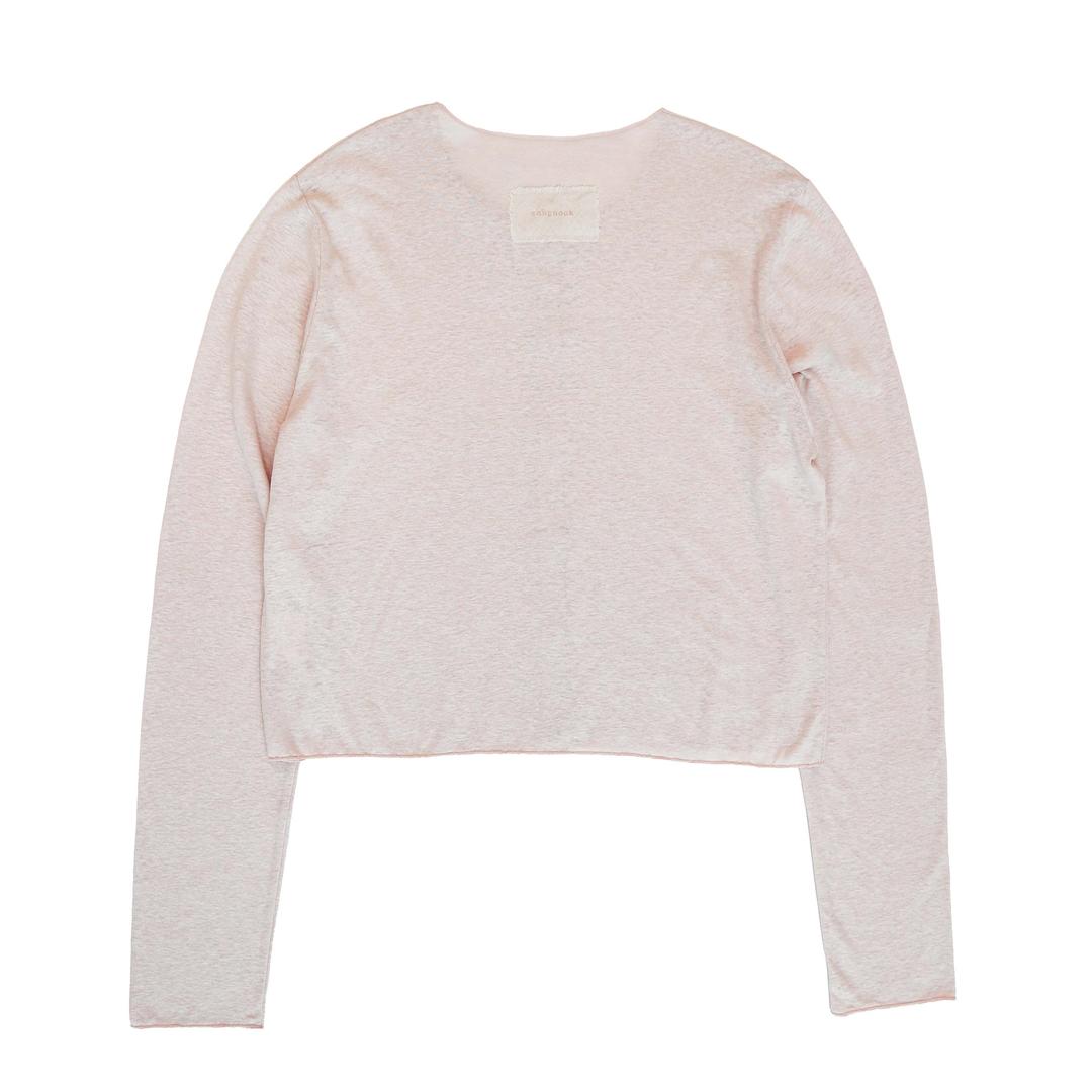 linen cardigan (light pink)