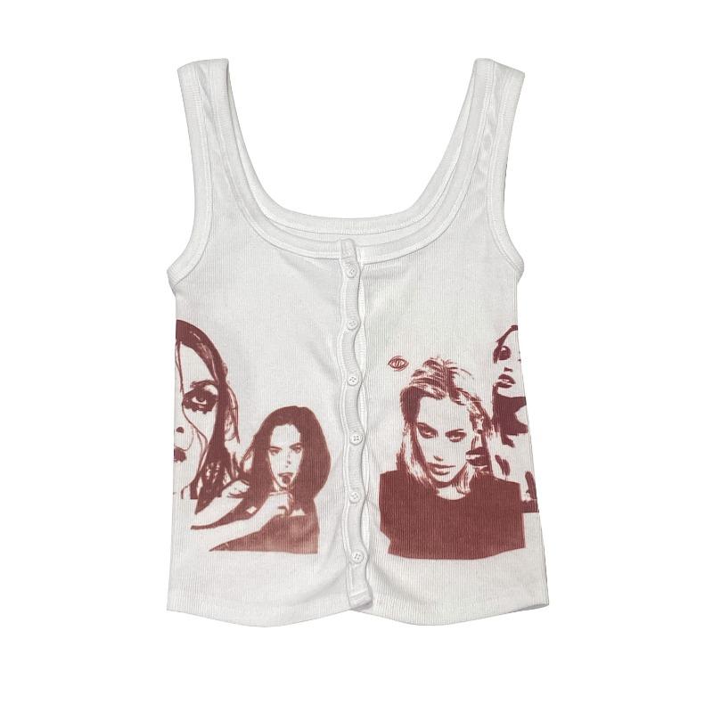 Hot Chili Peppers Button Sleeveless