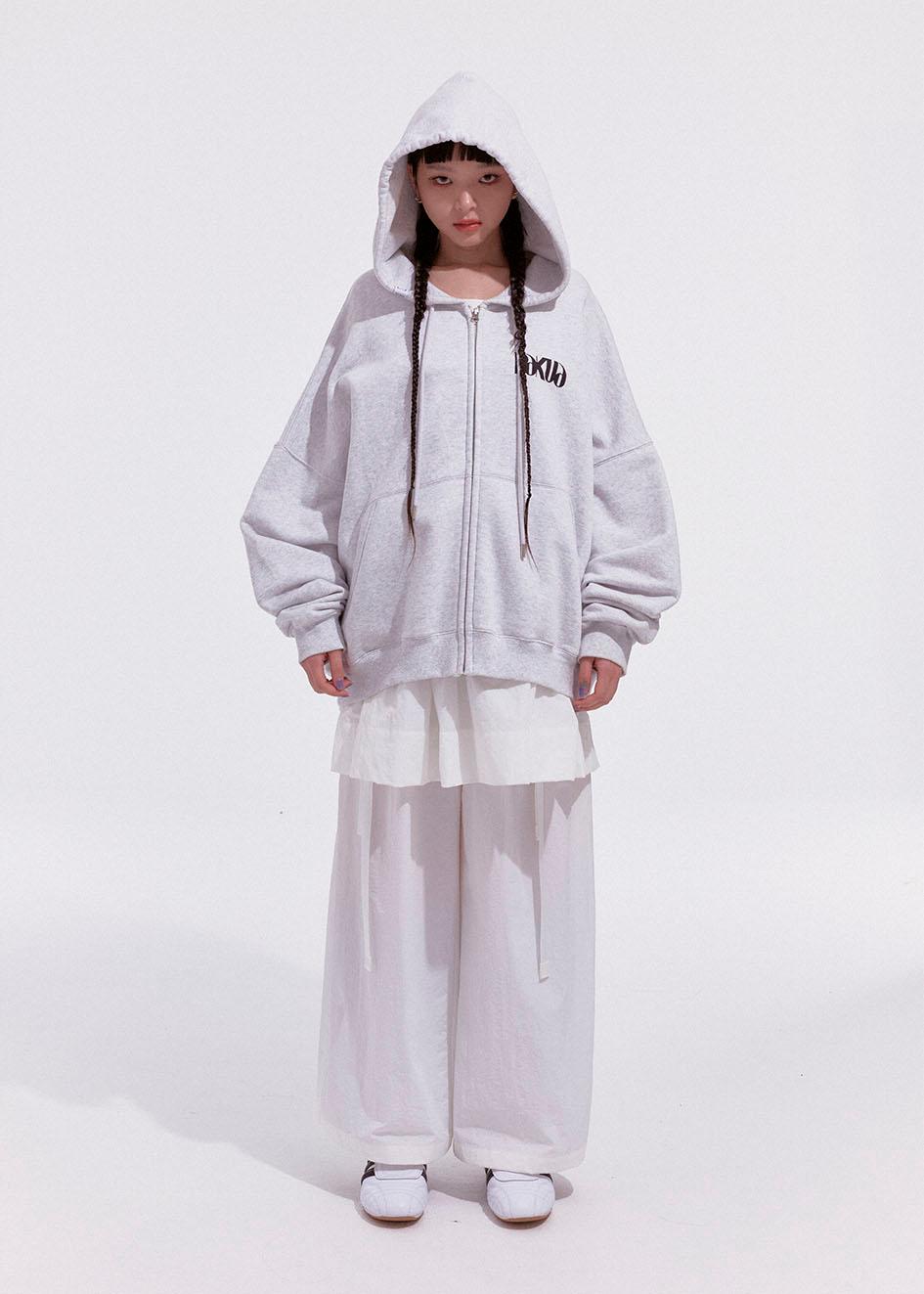 BUTTERFLY HOODIE ZIP-UP_GREY (예약상품 - 9/23부터 순차배송)