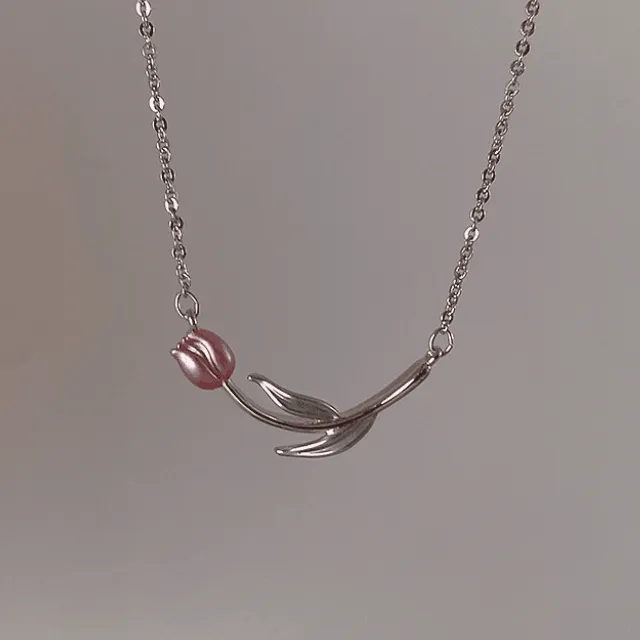 [1+1] Tulip Whisper Necklace 튤립 목걸이