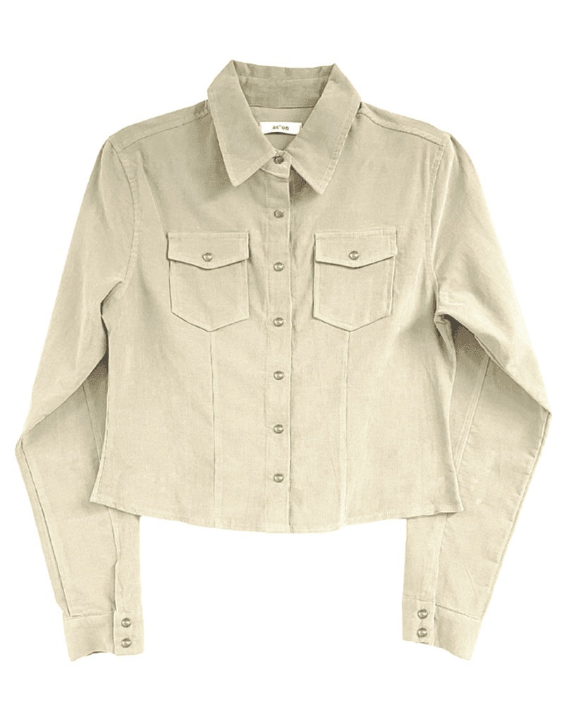 as"on Jennis corduroy shirt (Ivory)