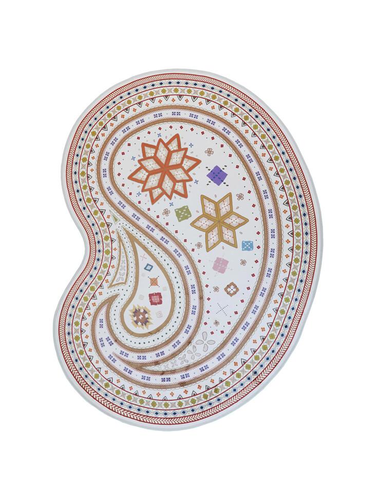 ARGYLE PAISLEY RUG / IVORY