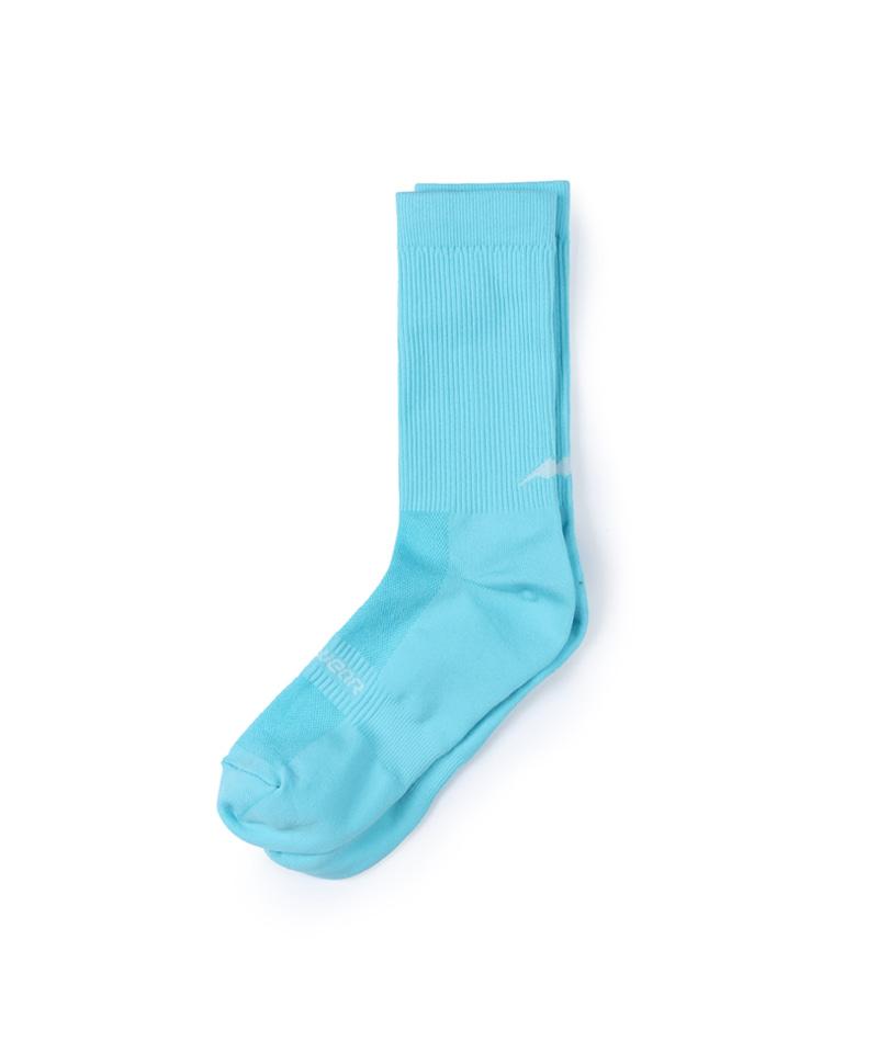 RUNNING CREW SOCKS (NEON BLUE)