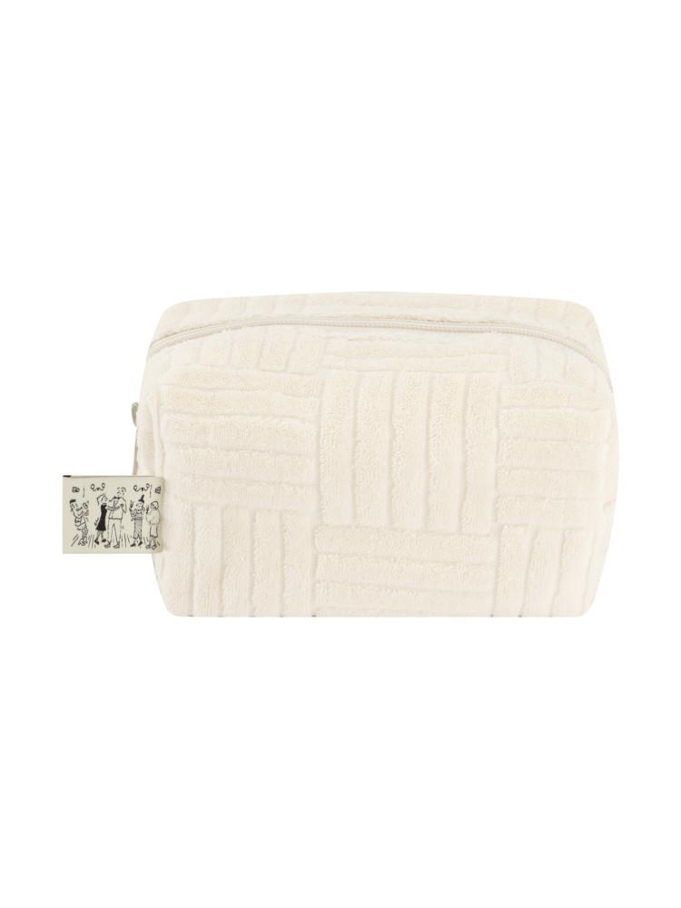 JACQUARD TERRY POUCH EGGWHITE 자카드 테리 파우치 에그화이트