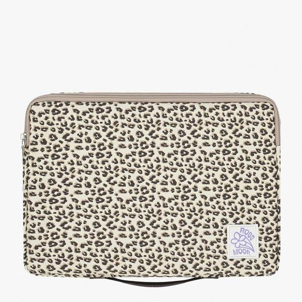 Leopard laptop pouch _ 2 sizes