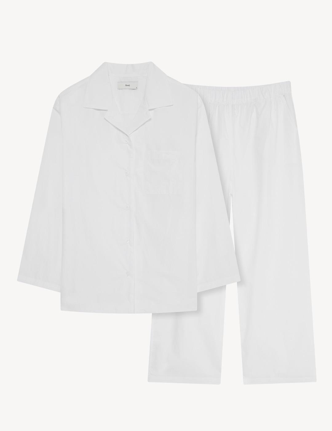 100% COTTON CLOUD PAJAMA SETㅣWHITE CLOUD