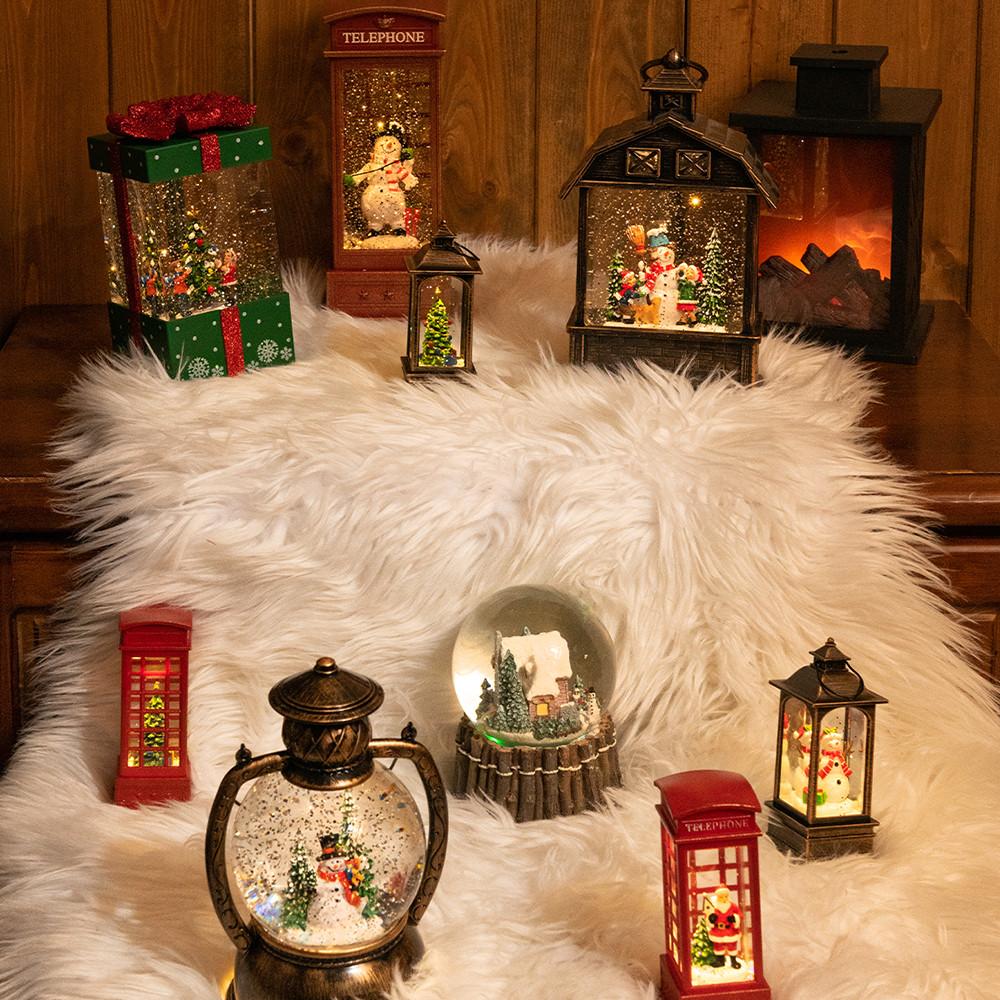 크리스마스선물 LED 오르골 무드등 스노우볼 워터볼 랜턴 조명