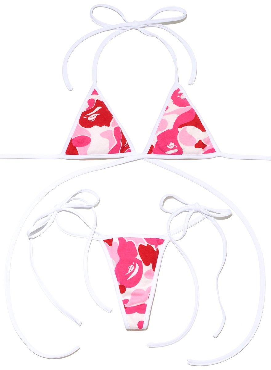 Pink Bape Camo Bikini
