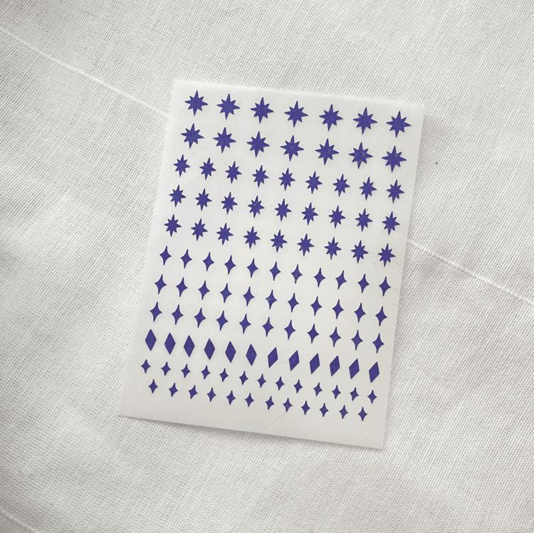 Purple 반짝이 스티커 ver.2