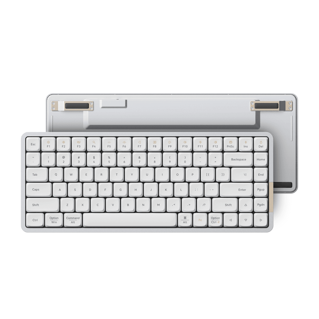 LOFREE FLOW, the Smoothest Mechanical Keyboard - 84 Keys / White with Ghost Switches