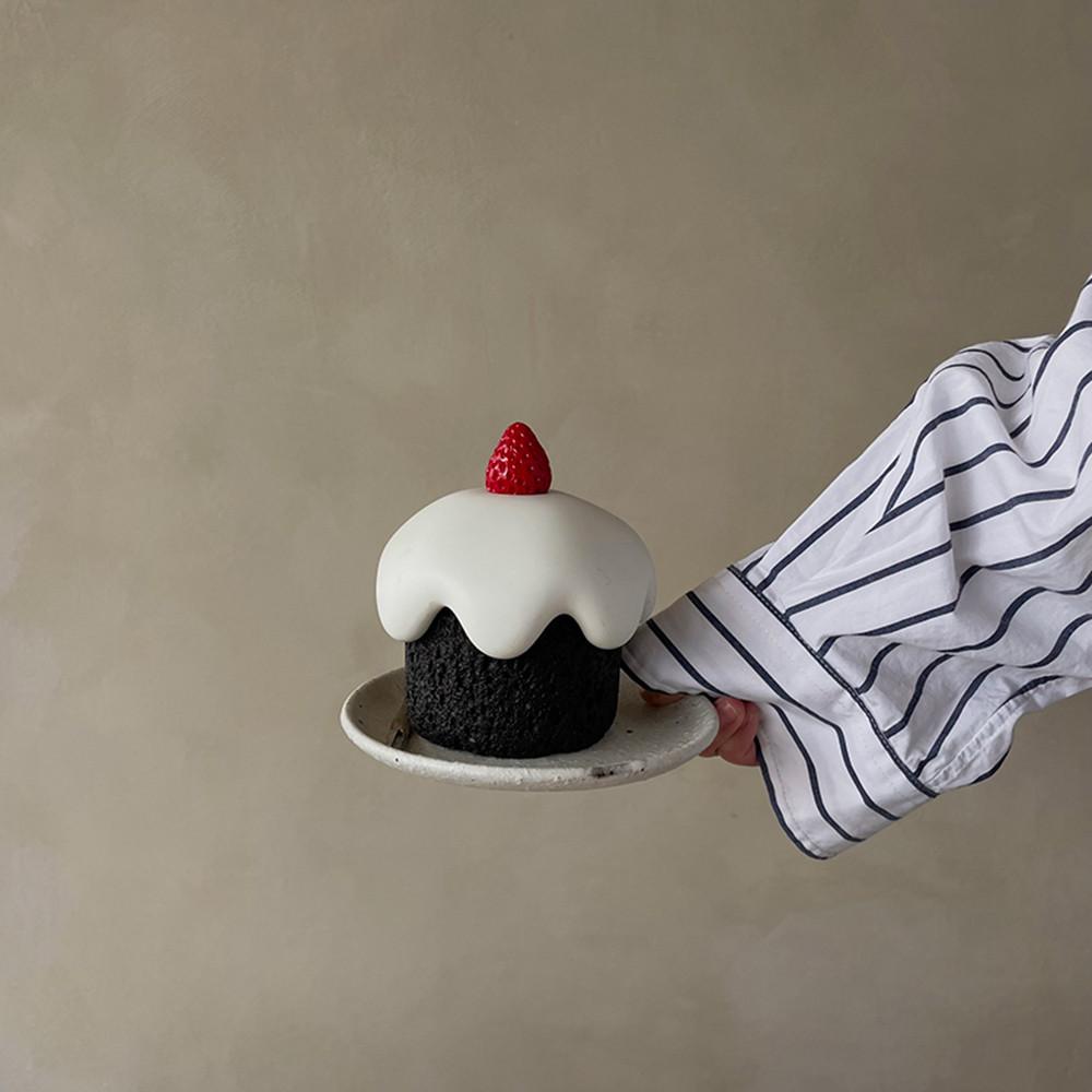 귀여운 면봉 치실보관함 케이크모양 악세사리케이스 : 리틀라임샵