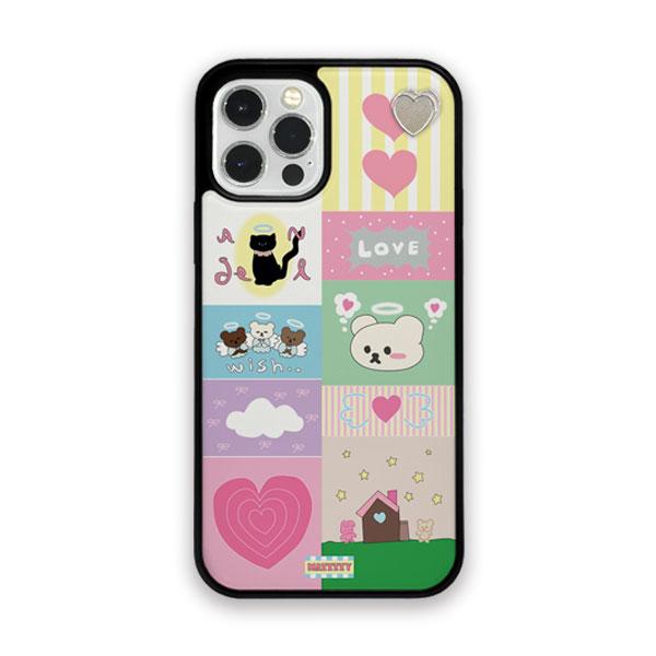 [Love Tag_Magsafe] Muffin Patchwork glass case