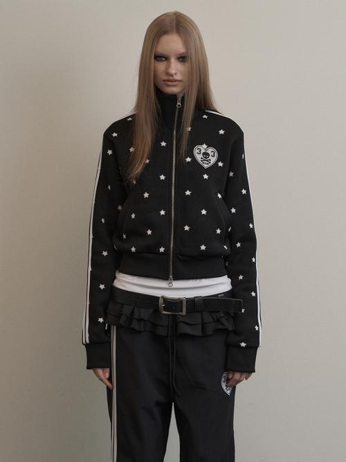 STAR SPORTY ZIP-UP / BLACK