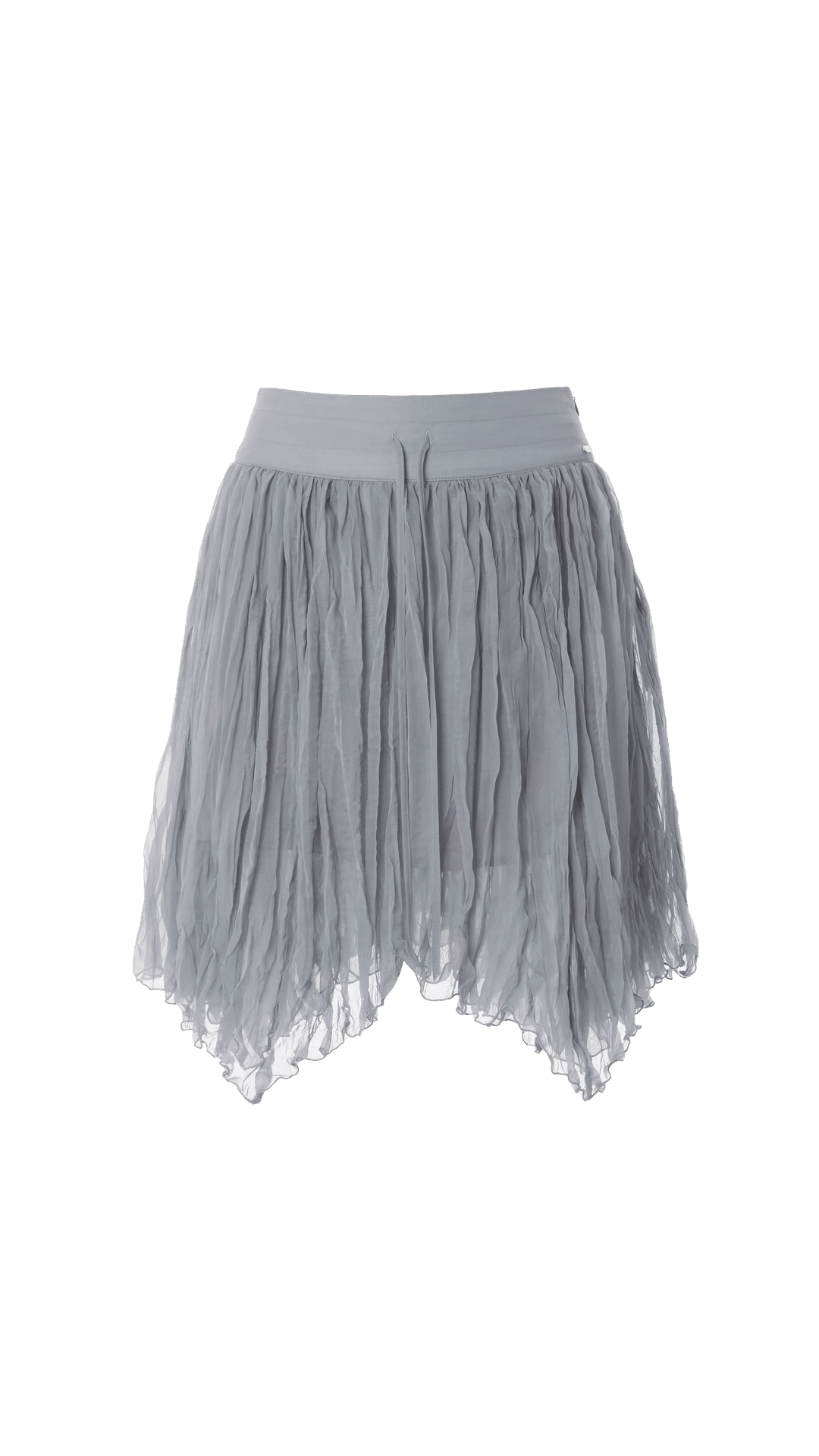 Chiffon pleats skirt_grey