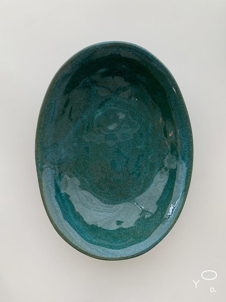 (아워영데이즈) 청록빛 커리 플레이트