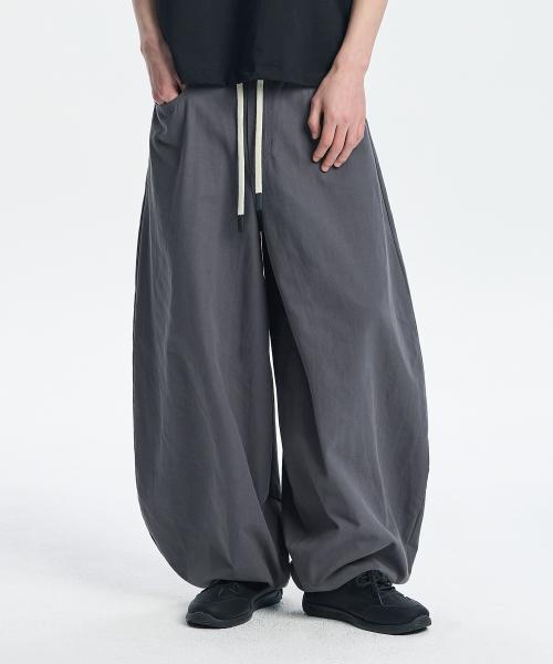 EASY OR EASY BALLOON PANTS (DARK GREY)