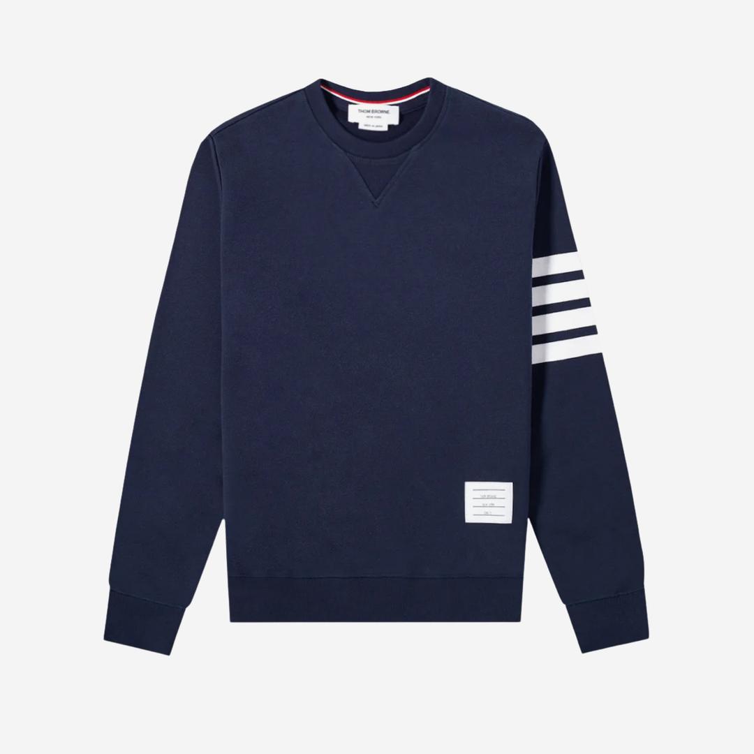 Thom Browne Engineered 4-Bar Sweatshirt Navy