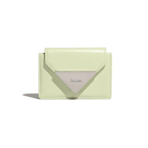 CRINKLE TRIANGLE ACCORDION POCKET PLUS - SAGE MINT