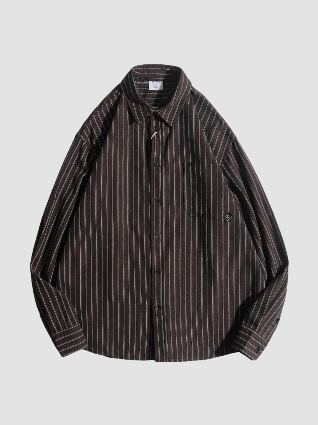 MV Retro Striped Loose Shirt
