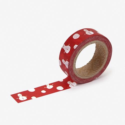 Masking tape christmas - 08 Snowman