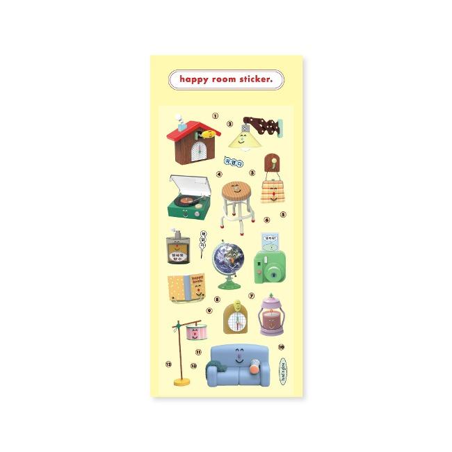 [핸드인글러브] happy room sticker