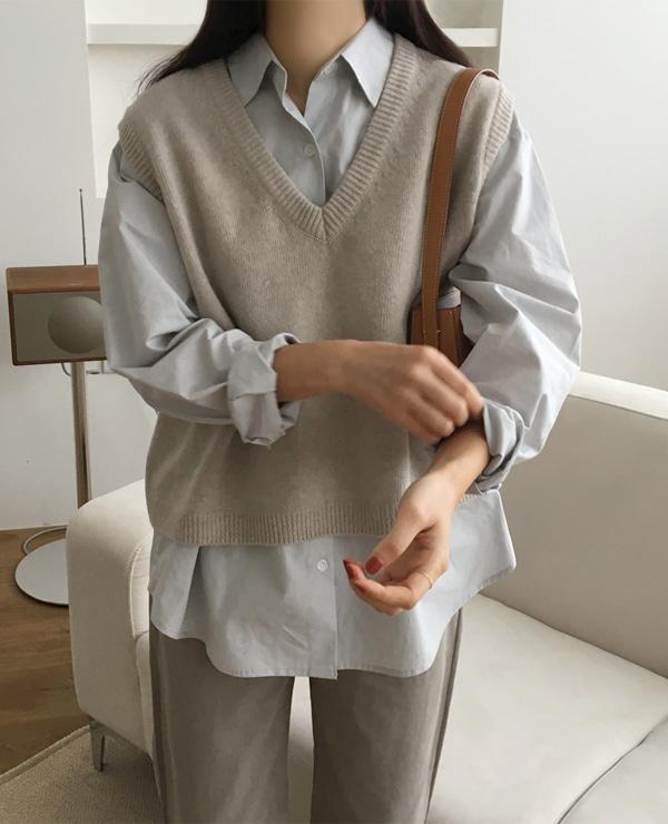 온앤 vest (샌드베이지/버건디/차콜)