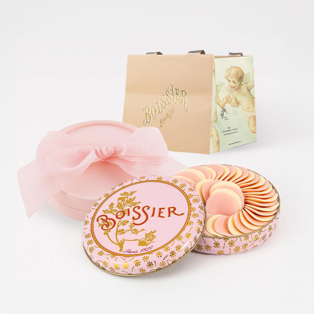 [공식판매처] Boissier 브아시에 기프트 선물상자 Gift Box - 로즈 재스민 꽃잎 초콜릿 68g