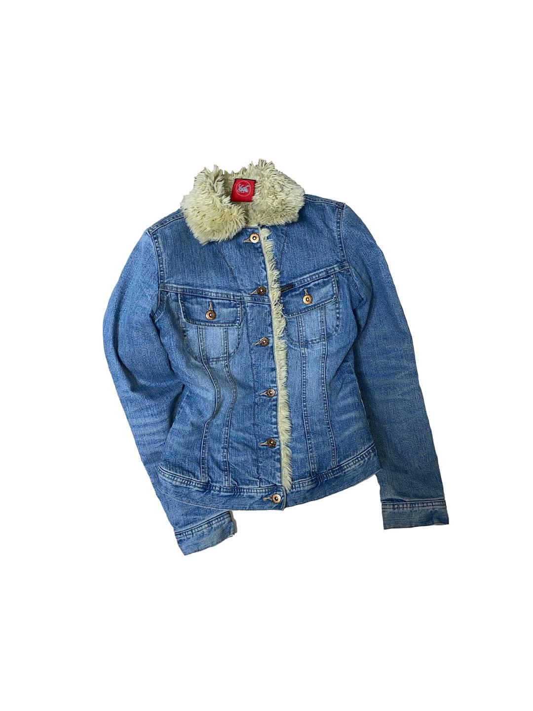 Denim Fur Jacket