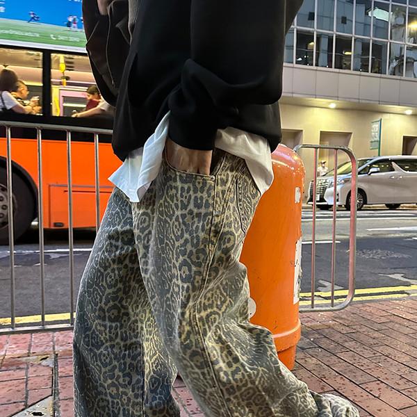 [CGGA] vintage leopard casual pants